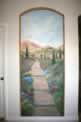 Tuscan Path Mural on Bath Wall